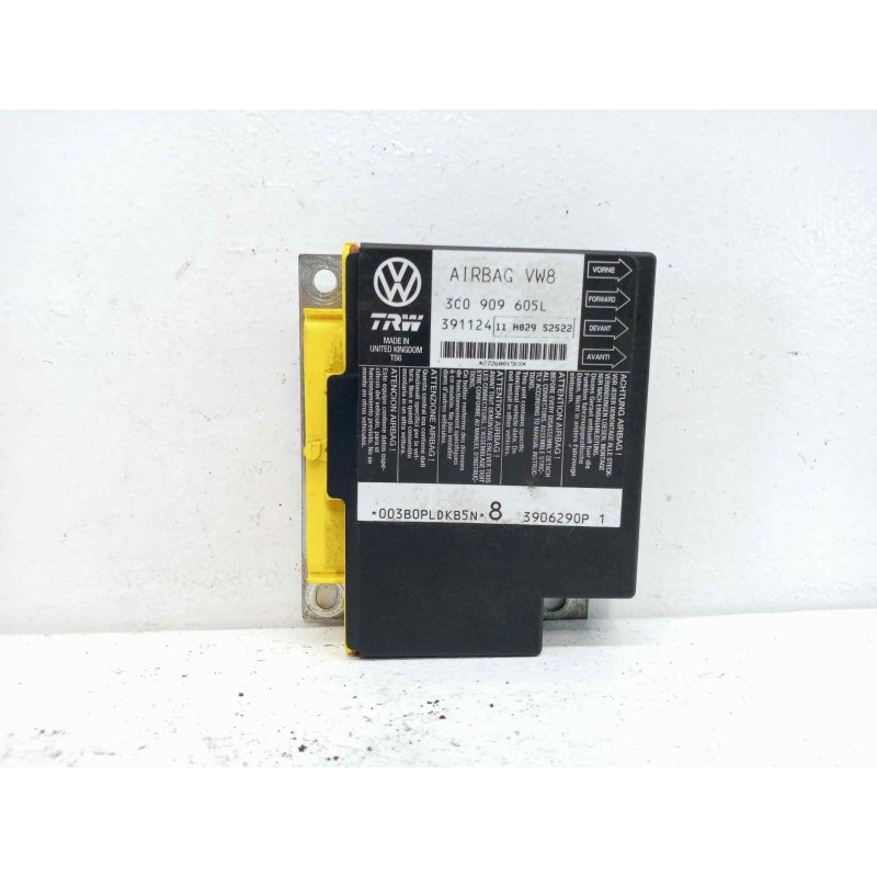 Recambio de centralita airbag para seat leon (1p1) sport referencia OEM IAM 3C0909605L 391124 Recambio de centralita airbag para seat leon (1p1) sport referencia OEM IAM 3C0909605L 391124