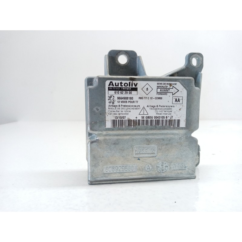 Recambio de centralita airbag para peugeot 308 sport referencia OEM IAM 9664908180 610622900 Recambio de centralita airbag para peugeot 308 sport referencia OEM IAM 9664908180 610622900