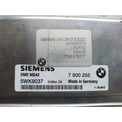 Recambio de centralita motor uce para bmw serie 3 coupe (e46) 320 ci referencia OEM IAM 7500255 75019275WK9037 