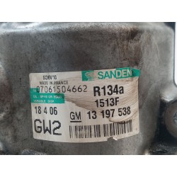 Recambio de compresor aire acondicionado para opel meriva cosmo referencia OEM IAM 13197538  