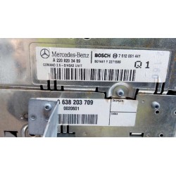 Recambio de sistema audio / radio cd para mercedes clase s (w220) berlina 500 (220.075) referencia OEM IAM 2208203489  