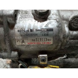 Recambio de compresor aire acondicionado para citroen c4 picasso sx referencia OEM IAM 9651911380 1308 