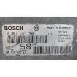 Recambio de centralita motor uce para citroen saxo 1.1 sx referencia OEM IAM 9631528780 0261204788 