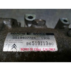 Recambio de compresor aire acondicionado para citroen c4 grand picasso sx referencia OEM IAM 9651911380  