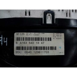 Recambio de cuadro instrumentos para mercedes clase m (w163) 270 cdi (163.113) referencia OEM IAM A1635401847 0040123611703 1911