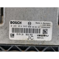 Recambio de centralita motor uce para opel astra h caravan enjoy referencia OEM IAM 98074154 0281014643 8980741541