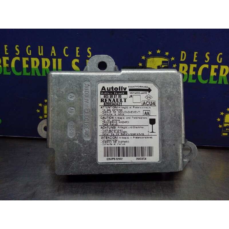 Recambio de centralita airbag para renault scenic ii confort authentique referencia OEM IAM 8200340431 603989700 Recambio de centralita airbag para renault scenic ii confort authentique referencia OEM IAM 8200340431 603989700