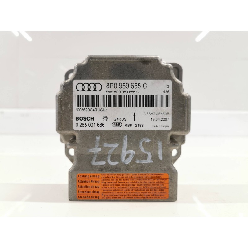 Recambio de centralita airbag para audi a3 (8p) 2.0 tdi limited edition (103kw) referencia OEM IAM 8P0959655C 0285001666 Recambio de centralita airbag para audi a3 (8p) 2.0 tdi limited edition (103kw) referencia OEM IAM 8P0959655C 0285001666