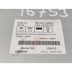 Recambio de sistema audio / radio cd para toyota corolla (e15) luna referencia OEM IAM 8612012B00  