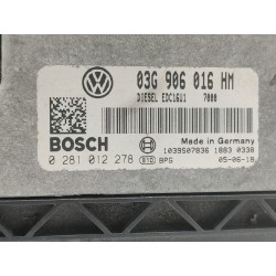 Recambio de centralita motor uce para seat toledo (5p2) sport-up referencia OEM IAM 03G906016HM 0281012278 
