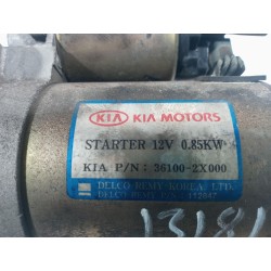 Recambio de motor arranque para kia carens 1.6 lx referencia OEM IAM 361002X000  