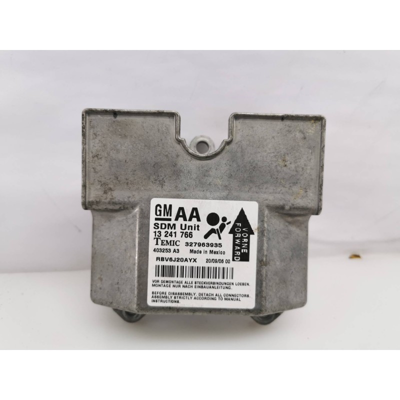 Recambio de centralita airbag para opel zafira b cosmo referencia OEM IAM 13241766 327963935 Recambio de centralita airbag para opel zafira b cosmo referencia OEM IAM 13241766 327963935