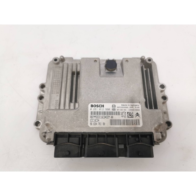 Recambio de centralita motor uce para citroen c4 picasso sx referencia OEM IAM 9663476180 0281012980 EDC16C34 Recambio de centralita motor uce para citroen c4 picasso sx referencia OEM IAM 9663476180 0281012980 EDC16C34