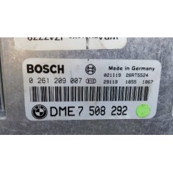 Recambio de centralita motor uce para bmw serie 3 coupe (e46) 318 ci referencia OEM IAM 7508292 0261209007 DME7508292