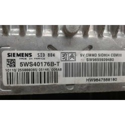 Recambio de centralita motor uce para citroen c2 vts referencia OEM IAM 9655939480 5WS40176BT 9647568180