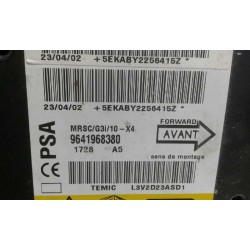 Recambio de centralita airbag para citroen c5 berlina 2.0 hdi sx referencia OEM IAM 9641968380 MRSCG3I10X4 