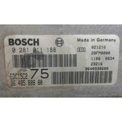 Recambio de centralita motor uce para peugeot 206 berlina xs clim referencia OEM IAM 9648588880 0281011188 EDC15C2
