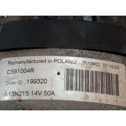 Recambio de alternador para citroen ax 1.1 x referencia OEM IAM A13N215  