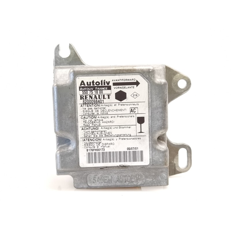 Recambio de centralita airbag para renault kangoo (f/kc0) oasis referencia OEM IAM 8200098401 550751800 