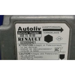 Recambio de centralita airbag para renault kangoo (f/kc0) expression referencia OEM IAM 8200098401 550751800 