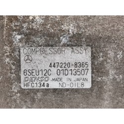 Recambio de compresor aire acondicionado para mercedes clase a (w168) 170 cdi (168.009) referencia OEM IAM 4472208365 6SEU12C 01