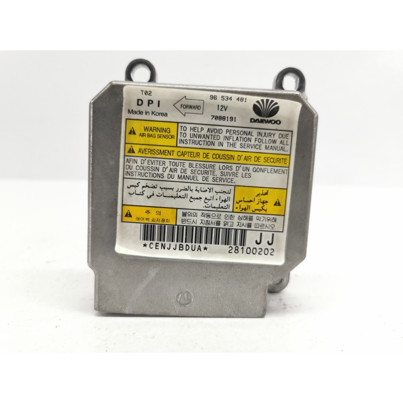 Recambio de centralita airbag para daewoo kalos 1.4 sr referencia OEM IAM 96534481 7088191 Recambio de centralita airbag para daewoo kalos 1.4 sr referencia OEM IAM 96534481 7088191