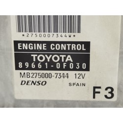 Recambio de centralita motor uce para toyota corolla verso (r1) 1.8 luna referencia OEM IAM 896610F030 MB2750007344 