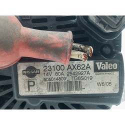 Recambio de alternador para nissan micra (k12e) acenta referencia OEM IAM 23100AX62A 2542927A 