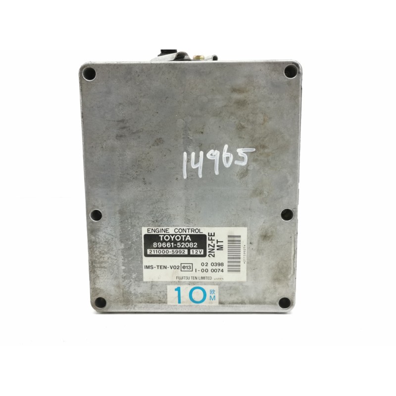 Recambio de centralita motor uce para toyota yaris (ncp1/nlp1/scp1) 1.3 expo referencia OEM IAM 8966152082 2110005992 