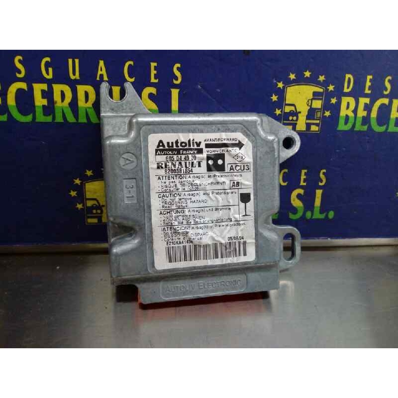Recambio de centralita airbag para renault kangoo (f/kc0) rt referencia OEM IAM 8200381654 605044900 Recambio de centralita airbag para renault kangoo (f/kc0) rt referencia OEM IAM 8200381654 605044900