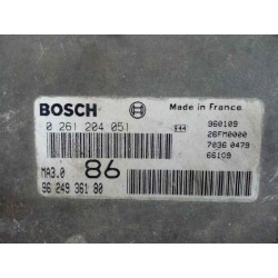 Recambio de centralita motor uce para peugeot 106 (s1) kid referencia OEM IAM 9624936180 0261204051 MA3086