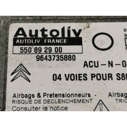 Recambio de centralita airbag para citroen saxo 1.1 sx referencia OEM IAM 9643735880 550892900 