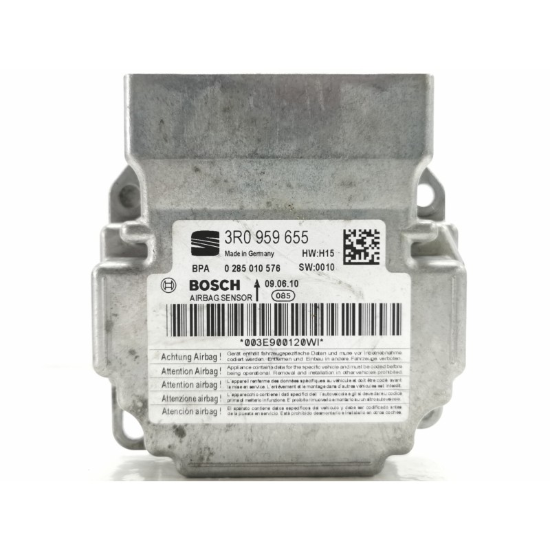 Recambio de centralita airbag para seat exeo berlina (3r2) last edition referencia OEM IAM 3R0959655 0285010576 Recambio de centralita airbag para seat exeo berlina (3r2) last edition referencia OEM IAM 3R0959655 0285010576