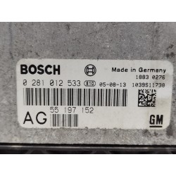 Recambio de centralita motor uce para opel vectra c berlina comfort referencia OEM IAM 55197152 0281012533 