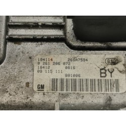Recambio de centralita motor uce para opel corsa c club referencia OEM IAM 0261206072 09115111BY 