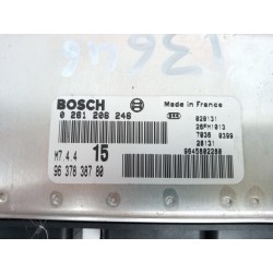 Recambio de centralita motor uce para citroen saxo 1.1 sx referencia OEM IAM 0261206246 9637838780 