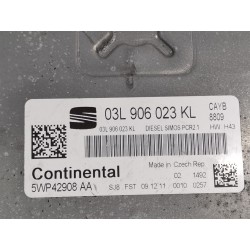 Recambio de centralita motor uce para seat leon (1p1) reference referencia OEM IAM 03L906023KL 5WP42908AA 