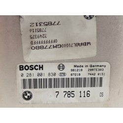 Recambio de centralita motor uce para bmw serie 5 berlina (e39) 530d referencia OEM IAM 0281001830 7785116 
