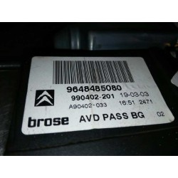 Recambio de elevalunas delantero derecho para citroen c5 berlina 2.0 hdi vivace-/ automático referencia OEM IAM 9222J5 964848508