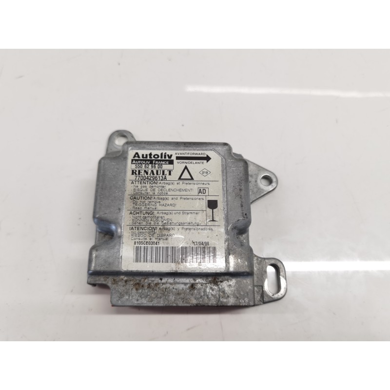 Recambio de centralita airbag para renault laguna (b56) 1.9 dti rt referencia OEM IAM 7700429613A 550629600 Recambio de centralita airbag para renault laguna (b56) 1.9 dti rt referencia OEM IAM 7700429613A 550629600
