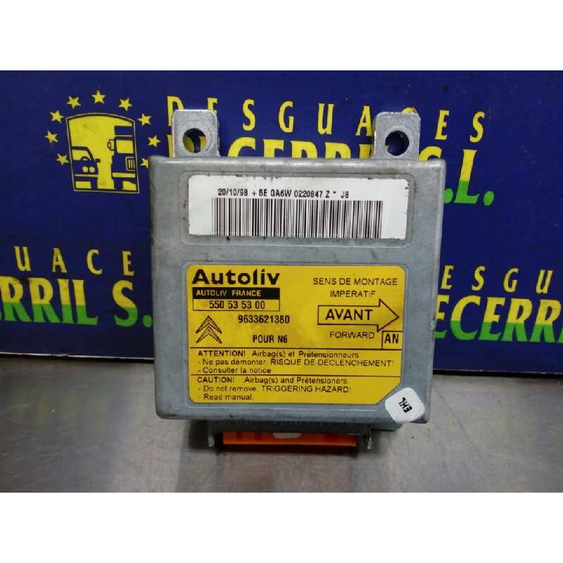 Recambio de centralita airbag para citroen xsara berlina 1.9td seduction referencia OEM IAM 9633621380 550535300 Recambio de centralita airbag para citroen xsara berlina 1.9td seduction referencia OEM IAM 9633621380 550535300