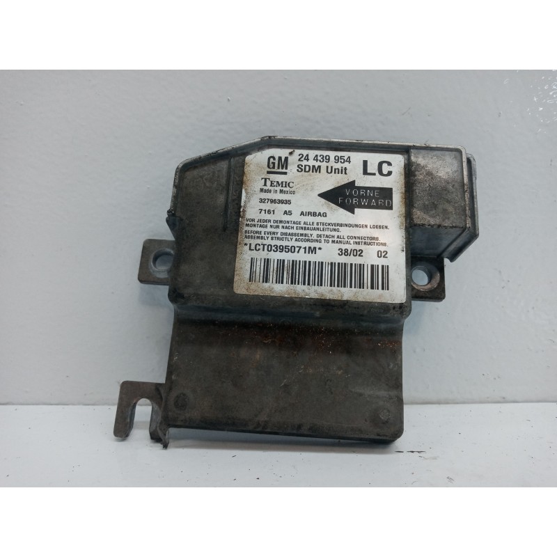 Recambio de centralita airbag para opel corsa c club referencia OEM IAM LCT0395071M 24439954 Recambio de centralita airbag para opel corsa c club referencia OEM IAM LCT0395071M 24439954