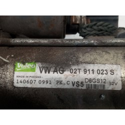Recambio de motor arranque para volkswagen polo (9n3) advance referencia OEM IAM 02T911023S  