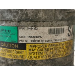 Recambio de compresor aire acondicionado para opel zafira a elegance referencia OEM IAM 12064202217 24464152 