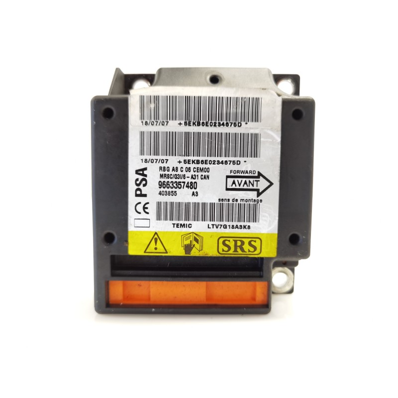 Recambio de centralita airbag para citroen c3 hdi 92 collection referencia OEM IAM 9663357480 Recambio de centralita airbag para citroen c3 hdi 92 collection referencia OEM IAM 9663357480