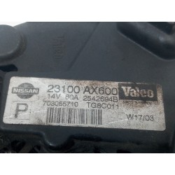Recambio de alternador para nissan micra (k12e) acenta referencia OEM IAM 2542694B 23100AX600 