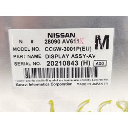 Recambio de pantalla multifuncion para nissan primera berlina (p12) acenta referencia OEM IAM 28090AV611  