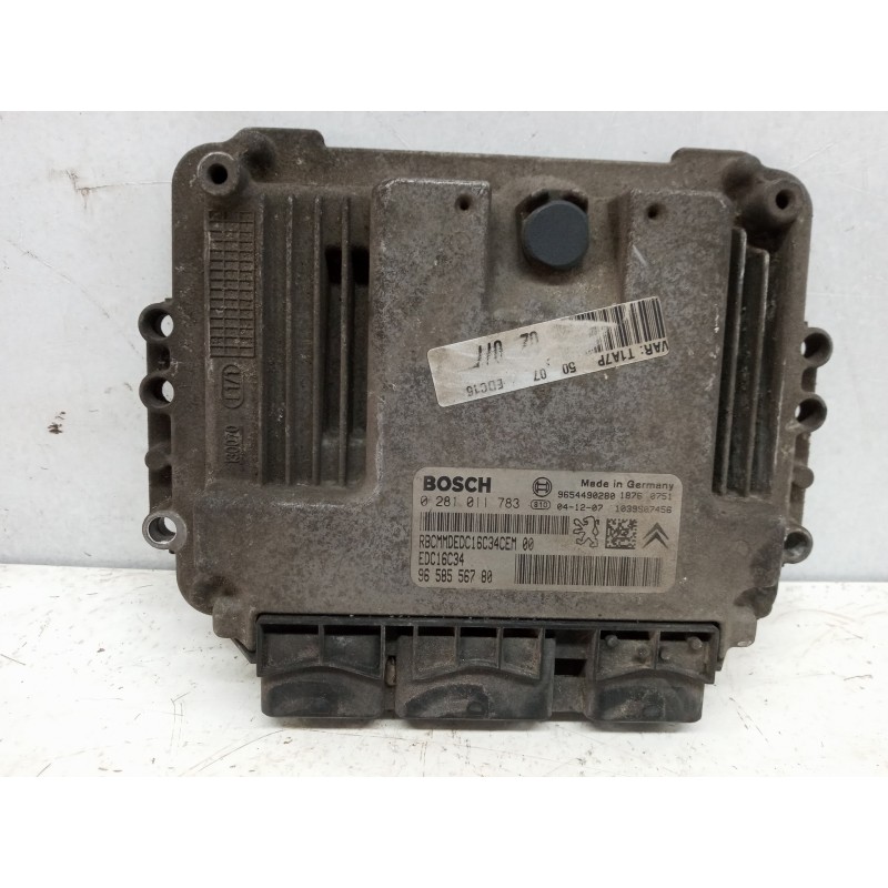 Recambio de centralita motor uce para peugeot 206 berlina x-line referencia OEM IAM 9658556780 0281011783 EDC16C34 Recambio de centralita motor uce para peugeot 206 berlina x-line referencia OEM IAM 9658556780 0281011783 EDC16C34