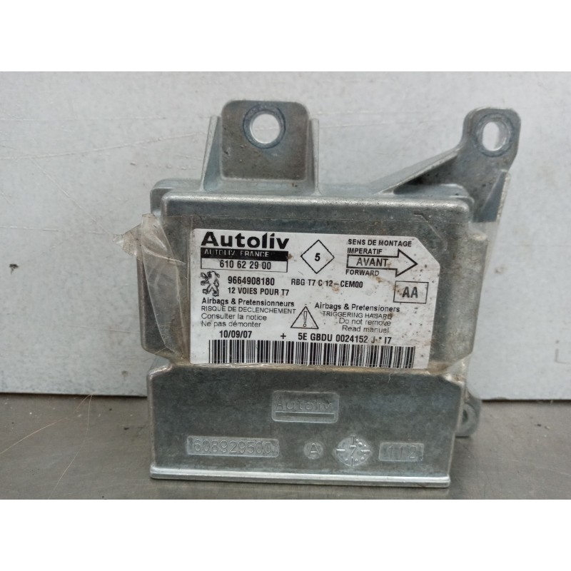 Recambio de centralita airbag para peugeot 308 sport referencia OEM IAM 9664908180 610622900 Recambio de centralita airbag para peugeot 308 sport referencia OEM IAM 9664908180 610622900