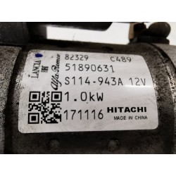 Recambio de motor arranque para fiat panda van iii (519) pop referencia OEM IAM 51890631 S114943A 0986021590